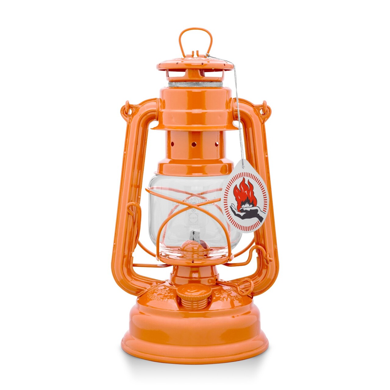 Feuerhand Outdoor Kerosene Fuel Lantern, German Made Weather Resistant Baby Special 276 Galvanized Hurricane Lamp for Camping or Patio, 10 Inches